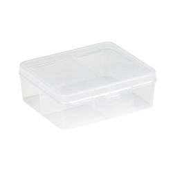 Boîte à 4 compartiments Q-line transparent SUNWARE