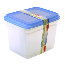 Boîte à congélation Club transparent et bleu 1,9 L 2 pièces SUNWARE