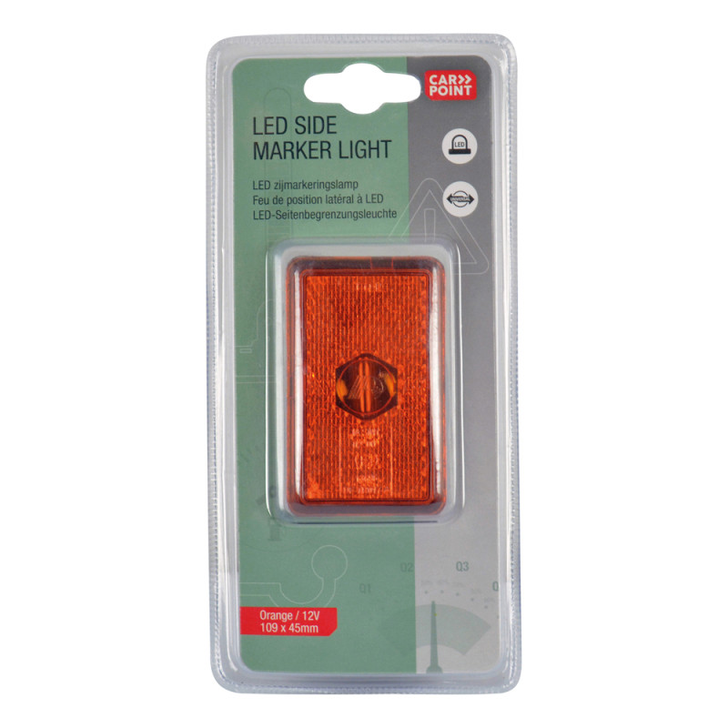 Feu de gabarit LED orange 12 V 10,9 x 4,5 cm CARPOINT
