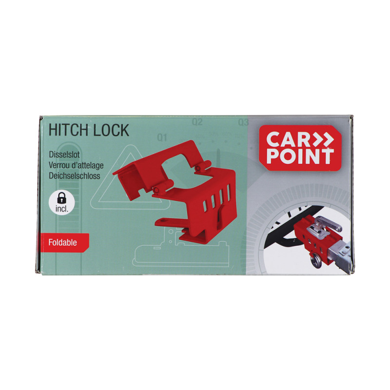 Serrure de timon pliable avec cadenas CARPOINT Serrure de timon pliable avec cadenas CARPOINT