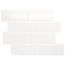 Carrelage adhésif Metro Blanco 29,3 x 21,3 cm