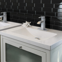 Carrelage adhésif Metro Nero 29,3 x 21,3 cm