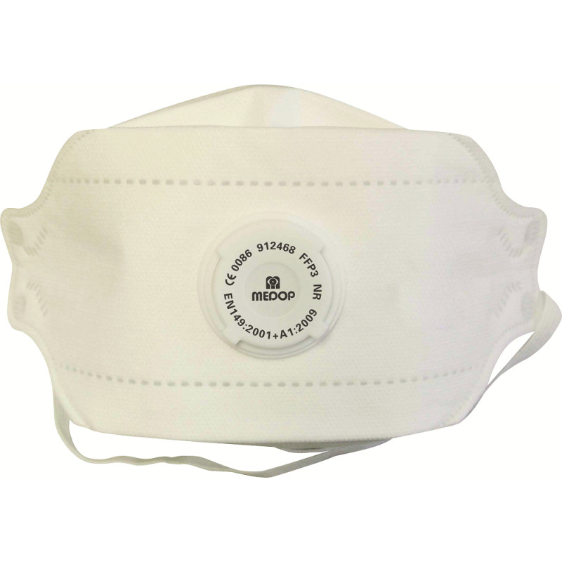 Masque anti-poussière avec valve FFP3