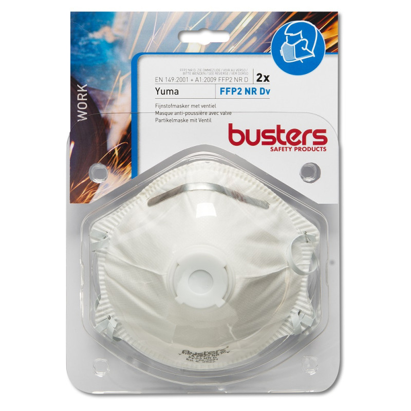 Masque anti-poussière Yuma avec valve FFP2 2 pièces