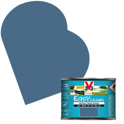 Peinture extérieure V33 Easy Colours Bois Métal PVC Bleu Orage – Satinée | V33