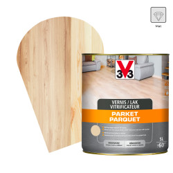 Vitrificateur Parquet Mat Incolore 5L – Protection Durable | V33