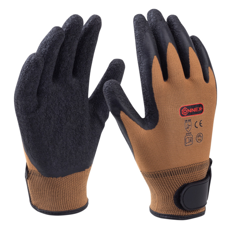 Paire de gants en nylon avec fermeture velcro taille 10