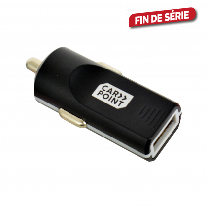 Chargeur USB pour voiture 1 prise 2,4 A CARPOINT