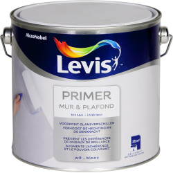 Primaire Mur et Plafond Blanc 2,5L – Base Parfaite | LEVIS