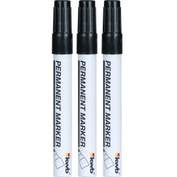 Marqueur fin noir KWB – Lot de 3 pour traçage précis | KWB