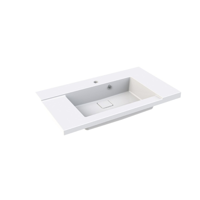 Plan de toilette King blanc 80 cm ALLIBERT