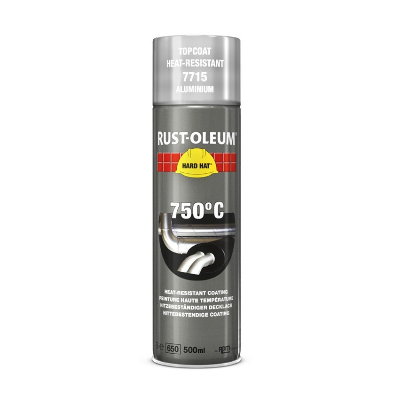 Aérosol finition haute Temperature Hard Hat® aluminium 750ºC RO