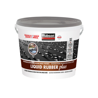 Produit d'étanchéité Liquid Rubber pour toiture gris 5 L RUBSON