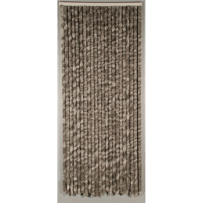 Porte provençale Castor grise 90 x 205 cm CONFORTEX