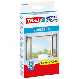 Moustiquaire auto-agrippante blanche standard pour fenêtre Insect Stop 1 x 1 m TESA