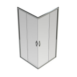 Porte de douche d'angle Belo 90x90 Van Marcke Coulissante | VAN MARCKE GO