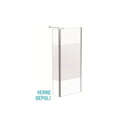 Paroi de douche Parma AURLANE – Pivot dépoli 90x200 cm

