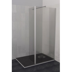 Paroi de douche avec pivot transparente Parma 90/45 x 200 cm AURLANE