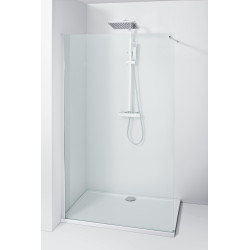 Paroi de douche fixe transparente Walk In Lago 90 x 195 cm ALLIBERT