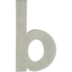 Lettre B Inox 120mm – Plaque Décorative | LINEA BERTOMANI