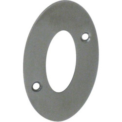 Chiffre 0 Inox 65mm – Décoration Durable | LINEA BERTOMANI