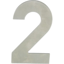 Chiffre 2 Inox 120mm – Décoration Durable | LINEA BERTOMANI