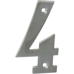 Chiffre 4 Inox 65mm – Décoration Durable | LINEA BERTOMANI