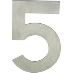 Chiffre 5 Inox 120mm – Décoration Élégante | LINEA BERTOMANI
