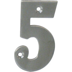 Chiffre 5 Inox 65mm – Décoration Durable | LINEA BERTOMANI
