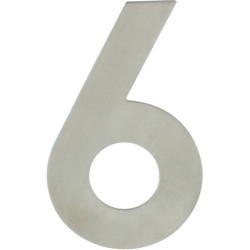 Chiffre 6 Inox 120mm – Décoration Durable | LINEA BERTOMANI