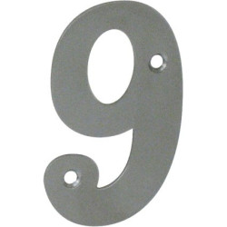 Chiffre 9 Inox 65mm – Décoration Durable | LINEA BERTOMANI