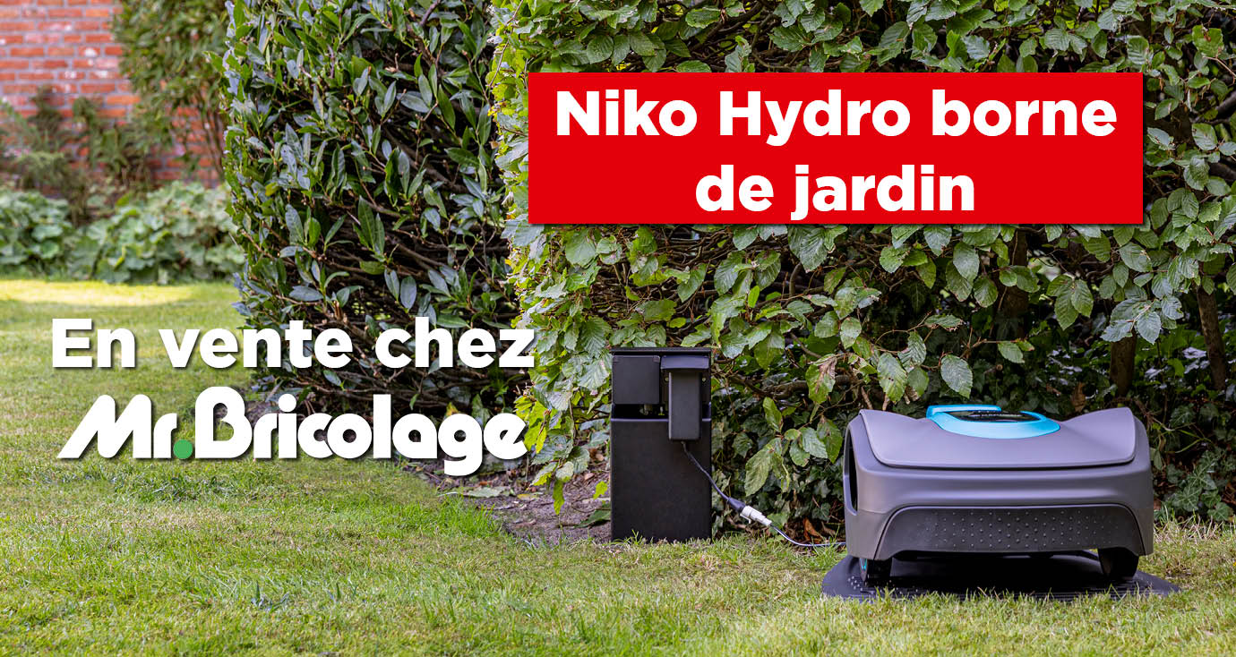 Borne de jardin Hydro Essential 2 prises noire NIKO