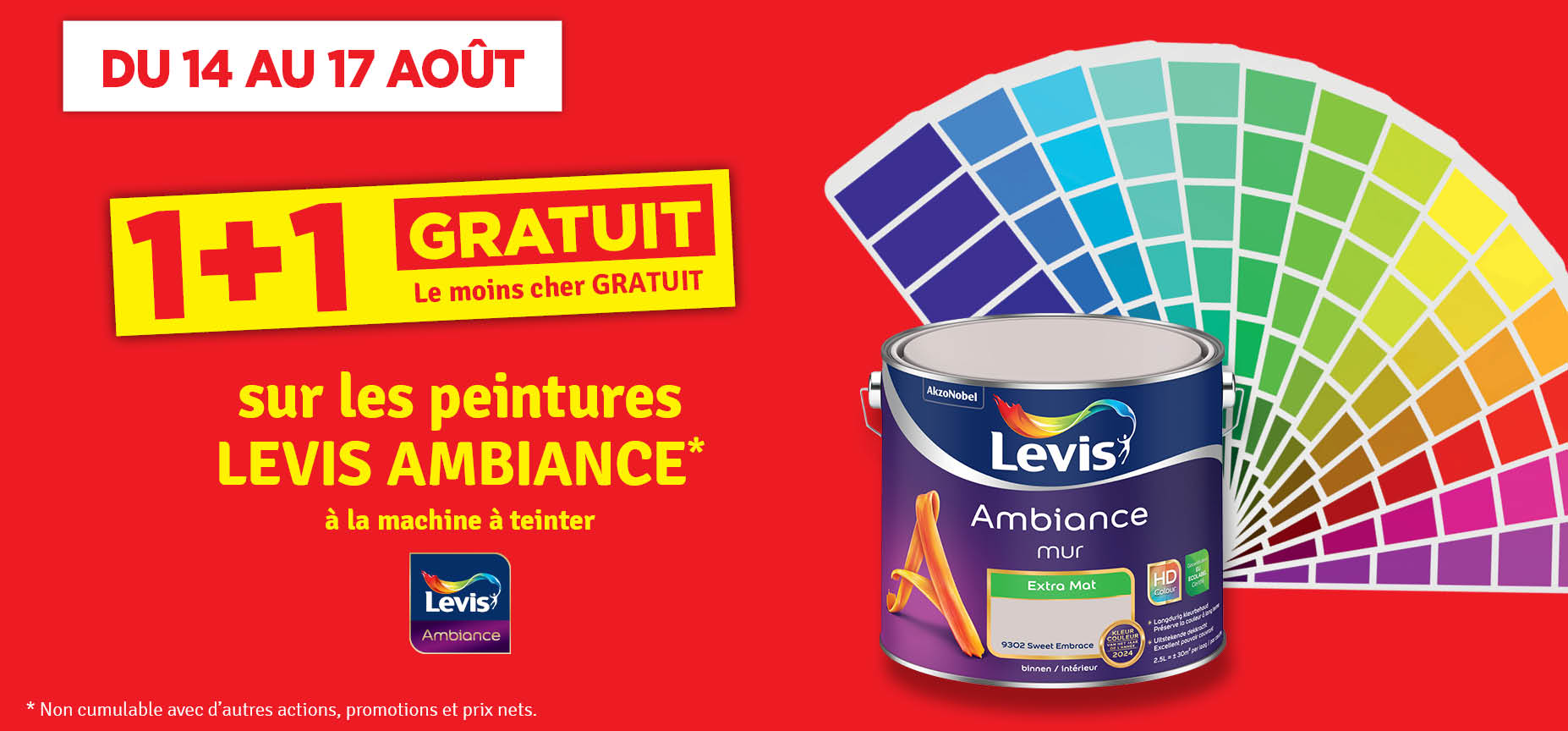 1 + 1 gratuit sur les peintures Ambiance à la machine à teinter 1 + 1 gratuit sur les peintures Ambiance à la machine à teinter