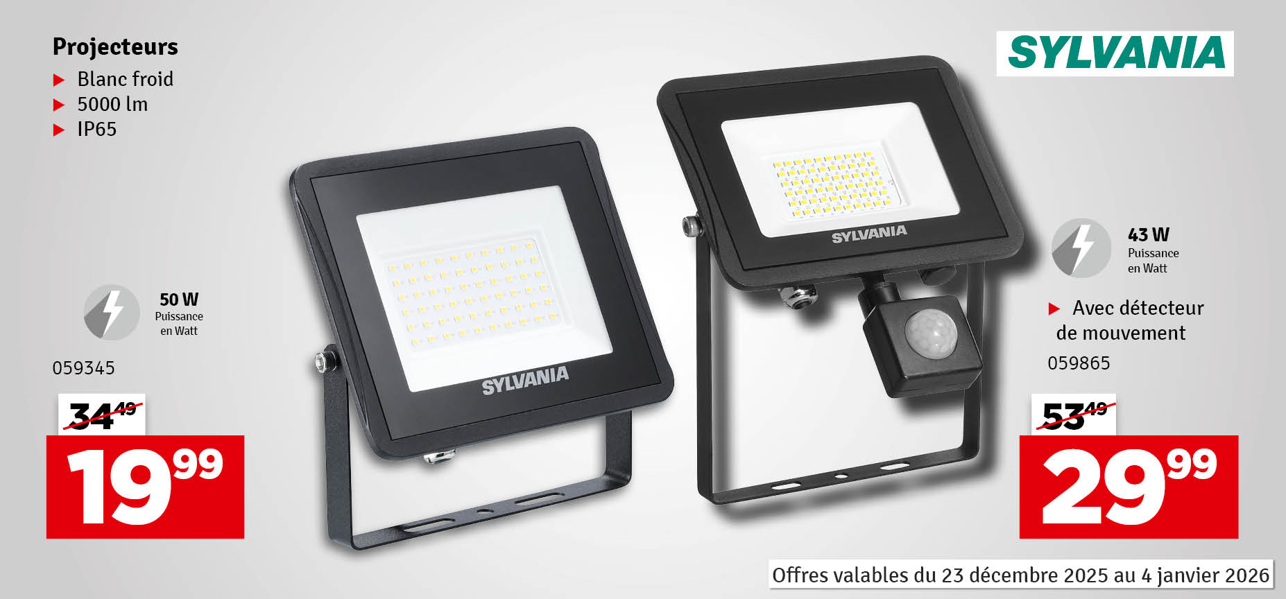 Projecteurs SYLVANIA