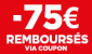 75 EUROS REMBOURSES
