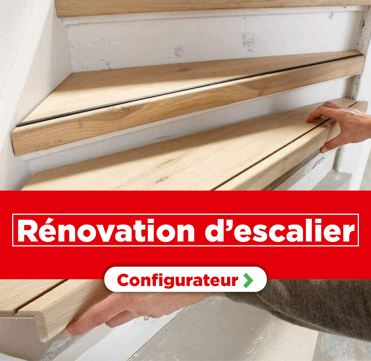 Configurateur de rénovation d'escalier sur mesure