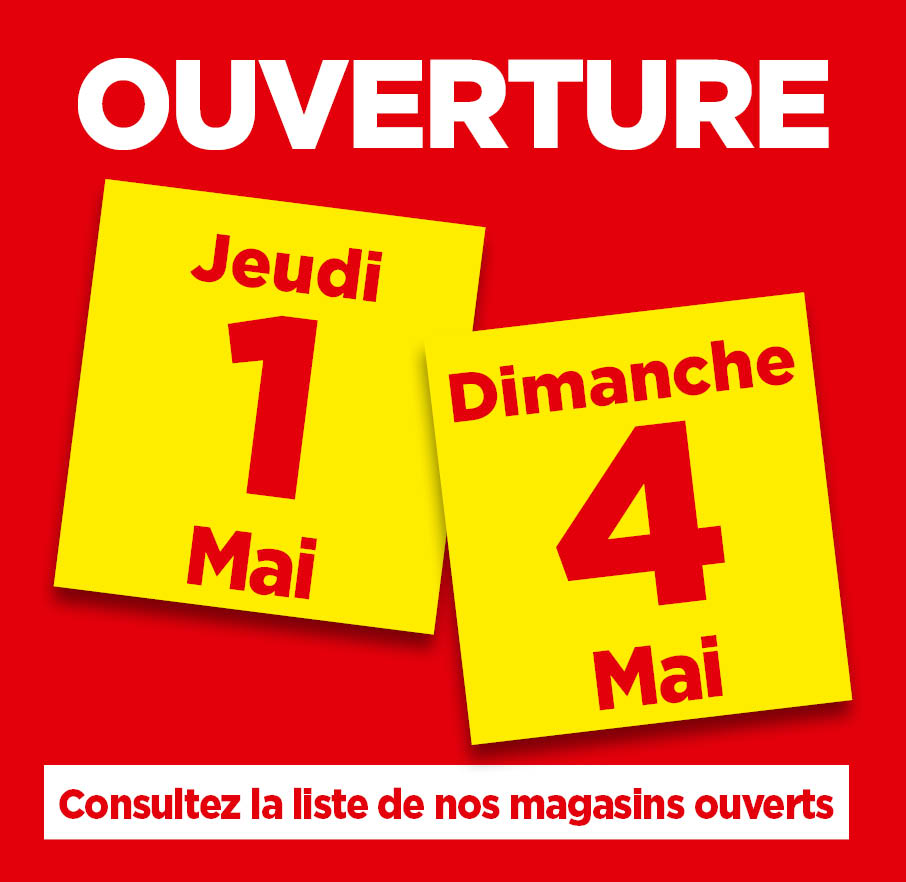 Ouvertures exceptionnelles - 1er et 4 mai 2025