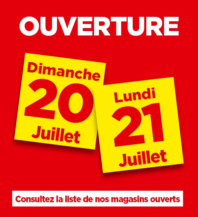Ouvertures exceptionnelles - 20 et 21 juillet