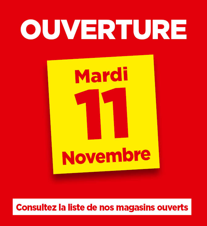 Ouverture le 11 novembre