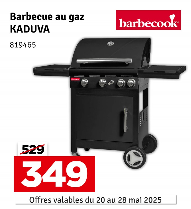 Barbecue au gaz Kaduva BARBECOOK