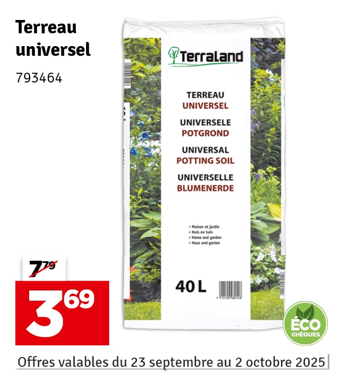 Terreau universel 40 L TERRALAND