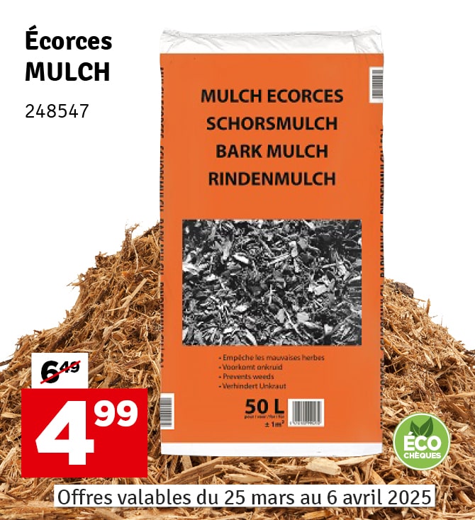 Ecorce Mulch Épicéa 50 L