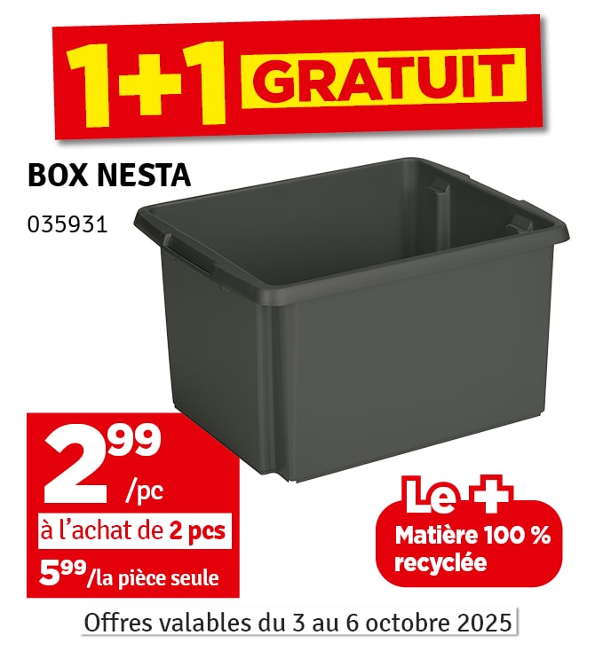 Box de rangement Relife Nesta anthracite 32 L SUNWARE