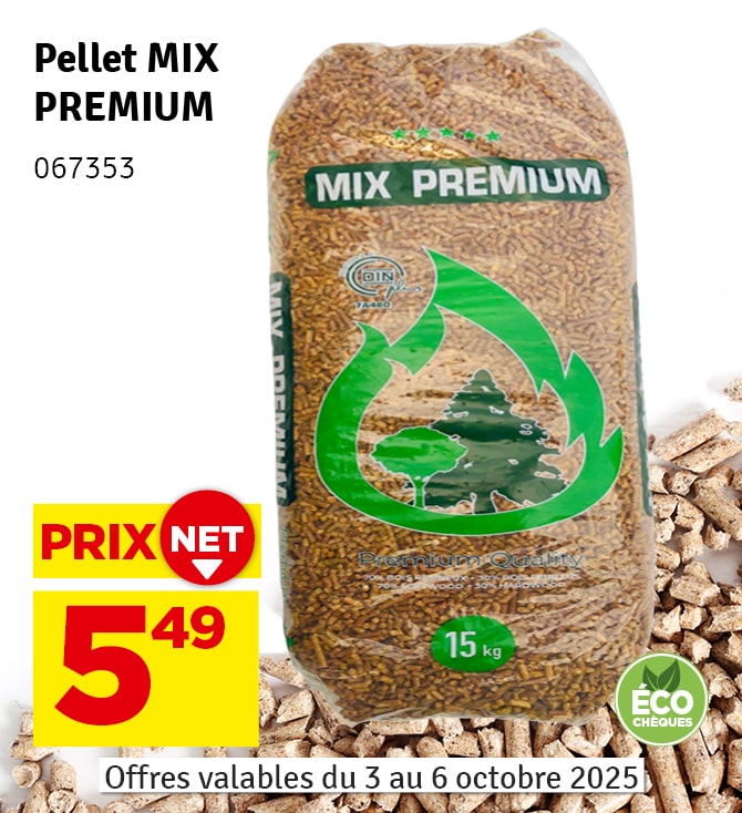 Sac de pellets Mix Premium 15 kg