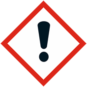 Description du code du symbole de danger (GHS) : Point d'exclamation (GHS07) - Représente d'autres risques pour la santé